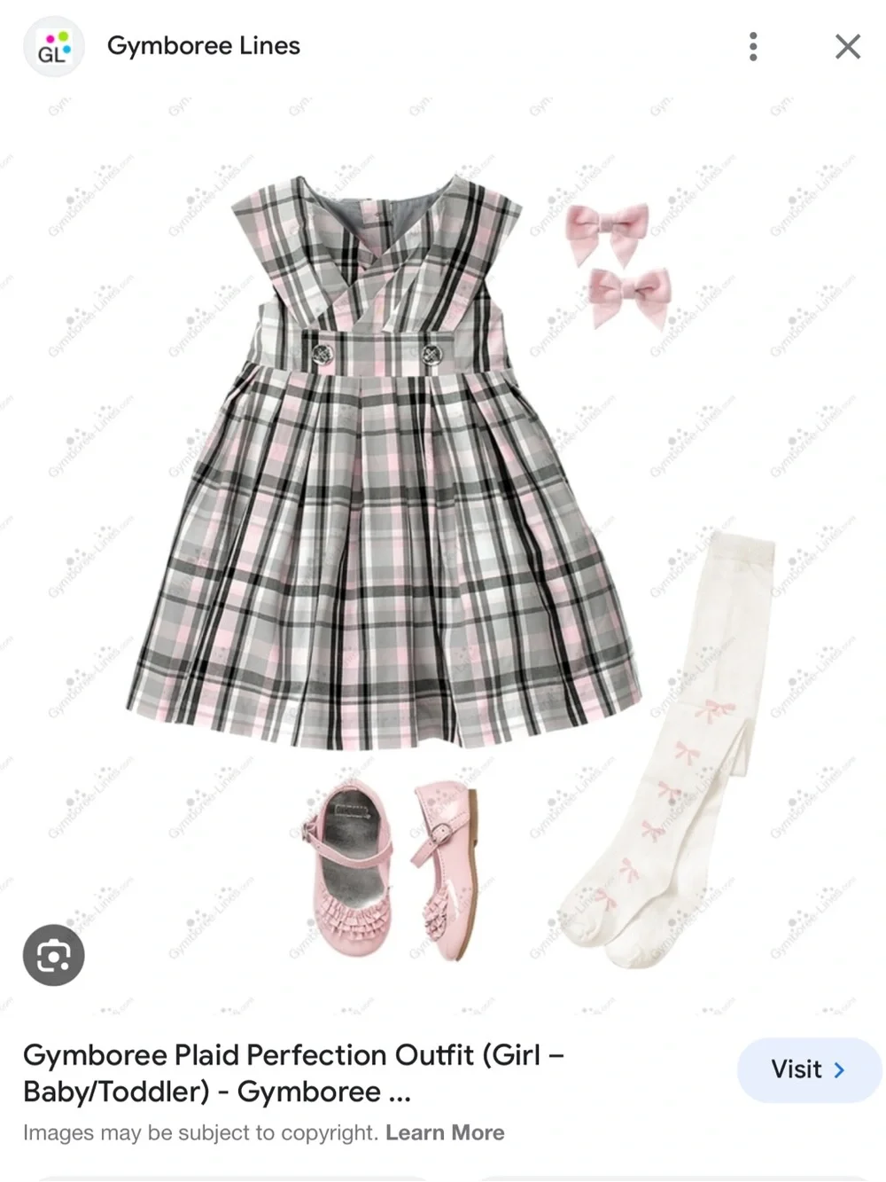 Vintage Gymboree Plaid Holiday Dress Tulle Lined Toddler Girl 100% Cotton Poplin